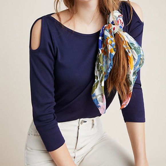 Anthropologie | NWT Ribbed Keyhole Top - Picture 7 of 12